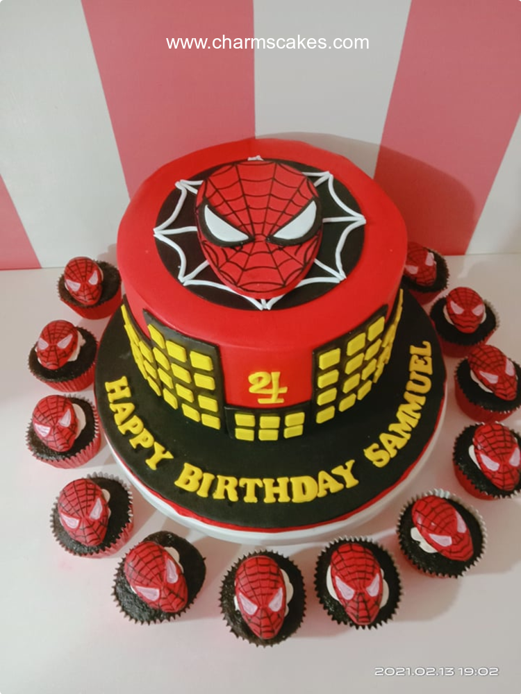 Spider man Photo Cake | Square Photo Cake Design - YouTube