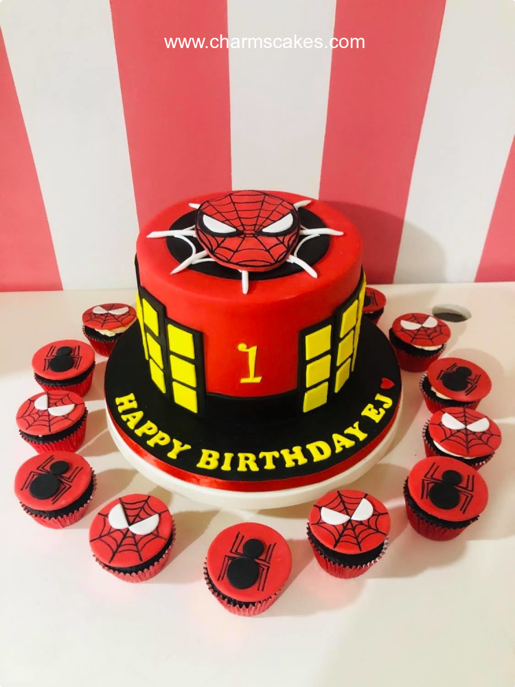 A Spiderman Spiderman Custom Cake