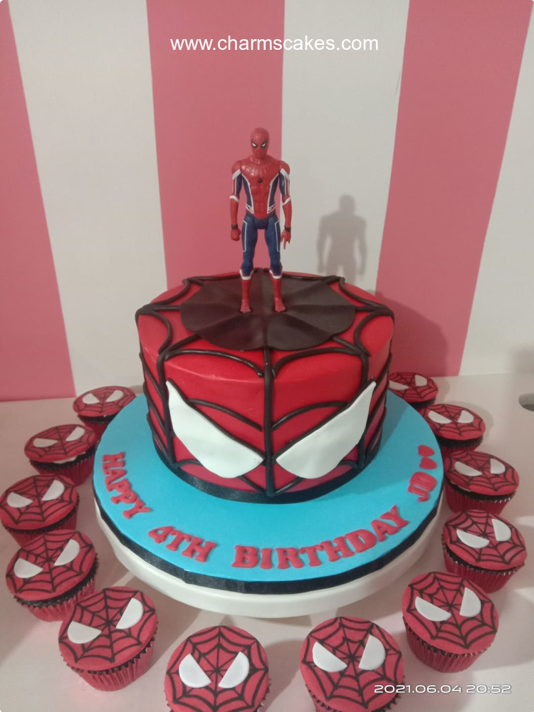 JD Spiderman Custom Cake