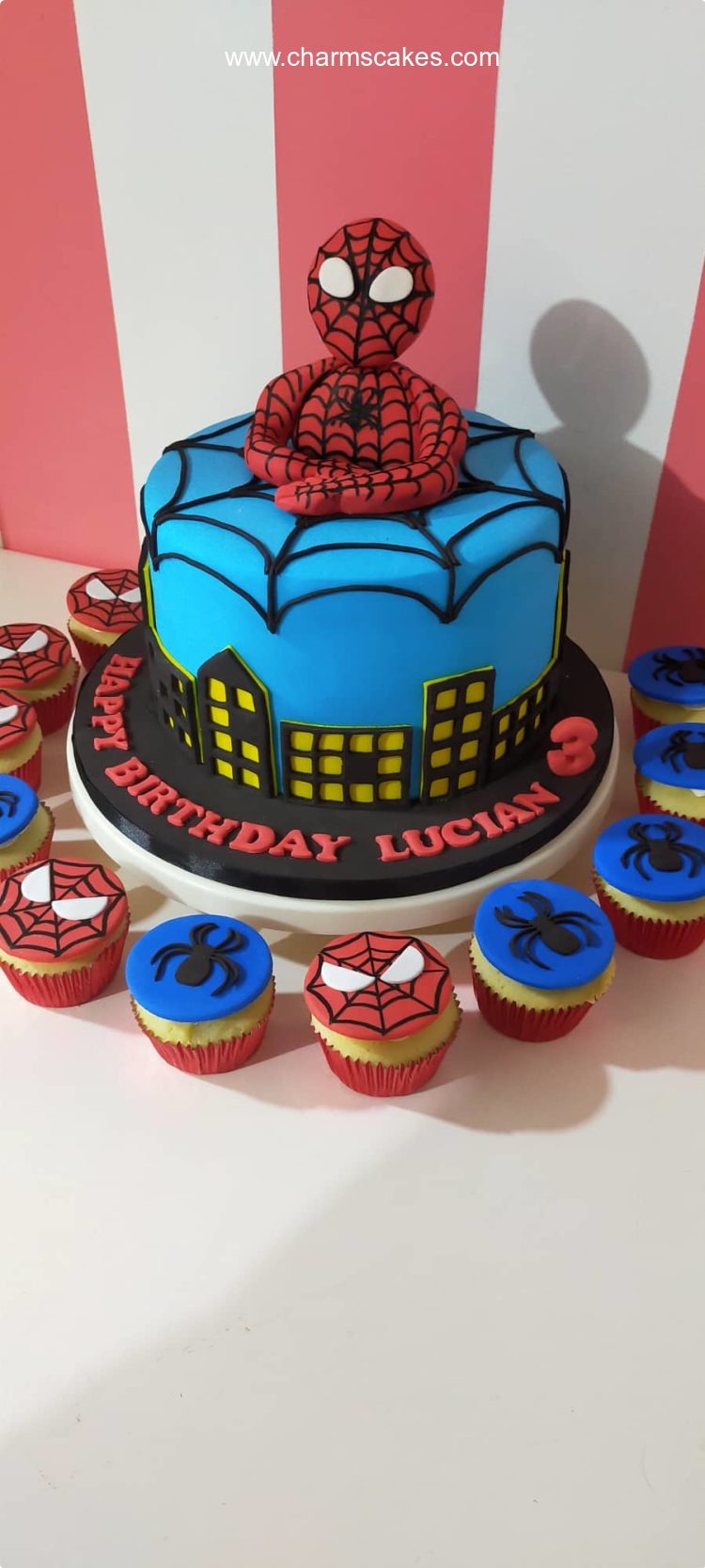 Lucian Spiderman Custom Cake