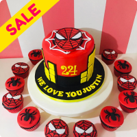 Justin 24 Spiderman Custom Cake