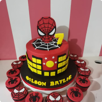 Brylie Spiderman Custom Cake