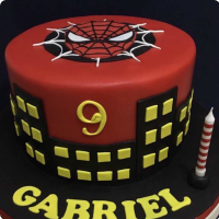 Spider Man (Gabriel) Spiderman Custom Cake