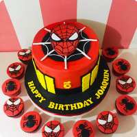 Joaquin's Spiderman Custom Cake