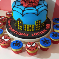 Lucian Spiderman Custom Cake