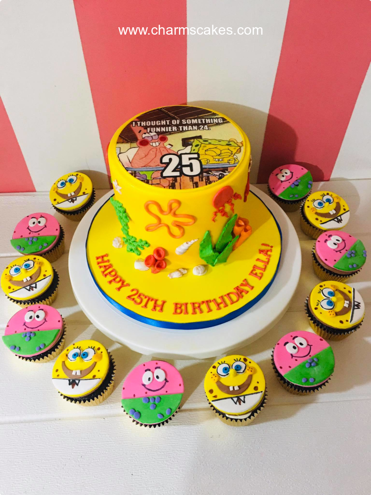 Ella Sponge Bob Custom Cake