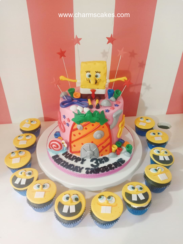 Takeshie Sponge Bob Custom Cake