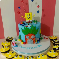 Skylar Sponge Bob Custom Cake