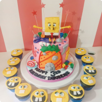 Takeshie Sponge Bob Custom Cake