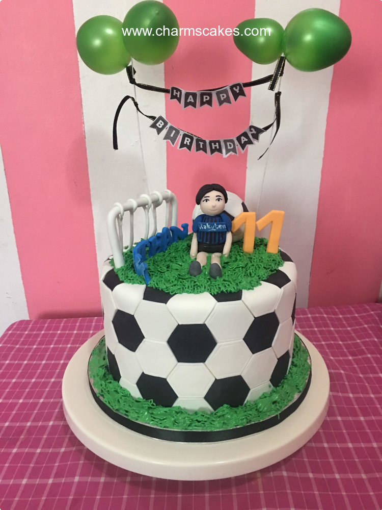 Soccer Sports Theme Custom Cake