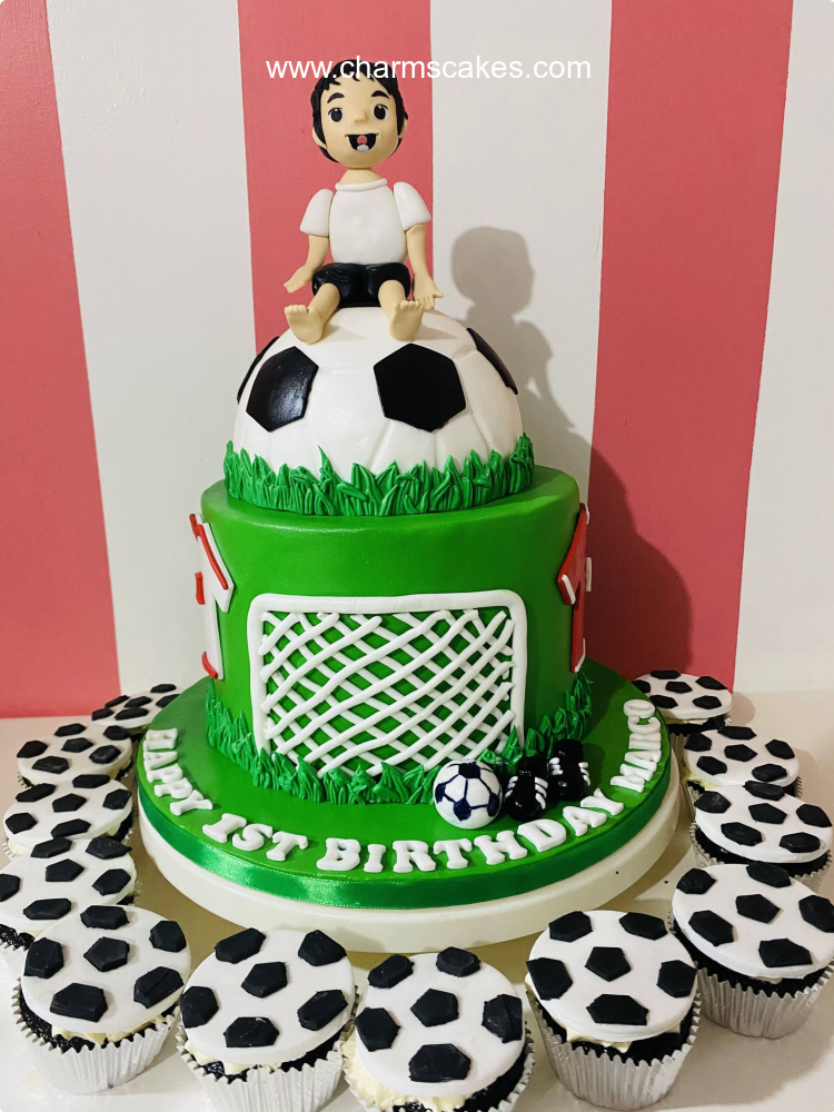 Marco's Soccer Sports Theme Custom Cake