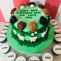 Football Team Sports Theme Custom Cake