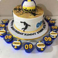 Kimmy's Sports Theme Custom Cake