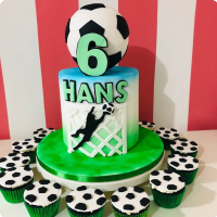 Soccer Sports Theme Custom Cake