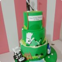 Pro Golf Sports Theme Custom Cake