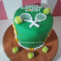 Tennis Sports Theme Custom Cake