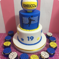 Volleyball Sports Theme Custom Cake