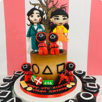 Player 456 Squid Game Custom Cake