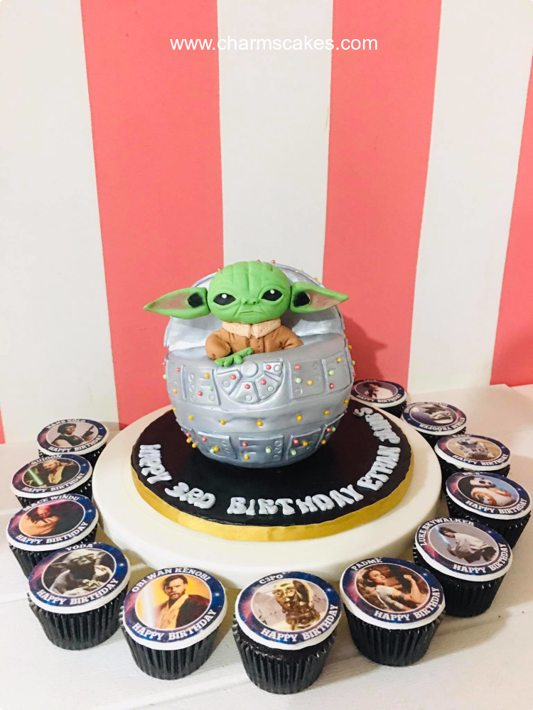 Ethan's Yoda Star Wars Custom Cake