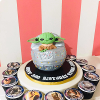 Ethan's Yoda Star Wars Custom Cake