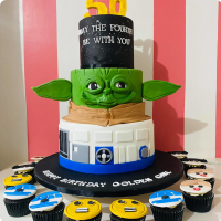 Fourth Star Wars Custom Cake