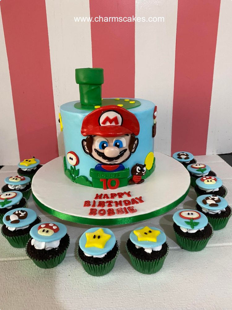 Robbie's Super Mario Custom Cake