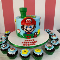 Robbie's Super Mario Custom Cake