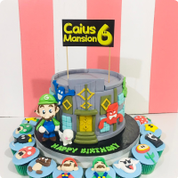 Caius Mansion Super Mario Custom Cake