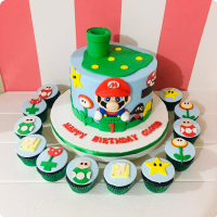 Cloud Super Mario Custom Cake