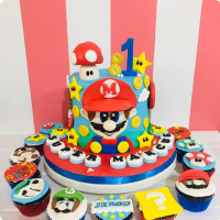 Jerood's Super Mario Custom Cake