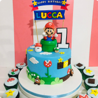 Lucca's Super Mario Custom Cake