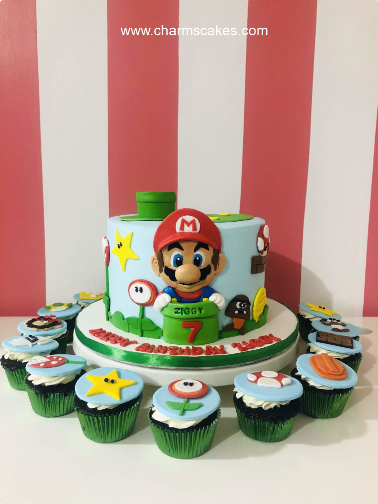 Mario's Tunnel Super Mario Custom Cake