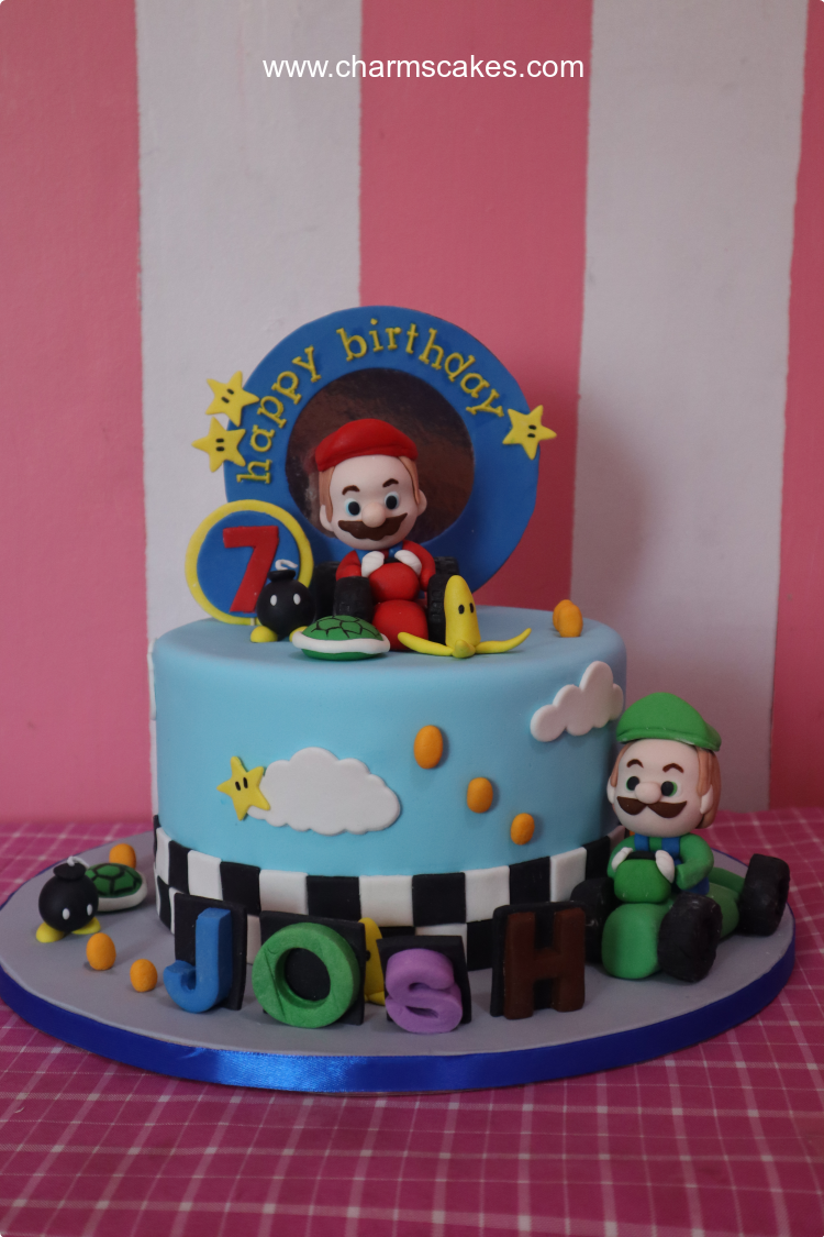 super mario kart cake