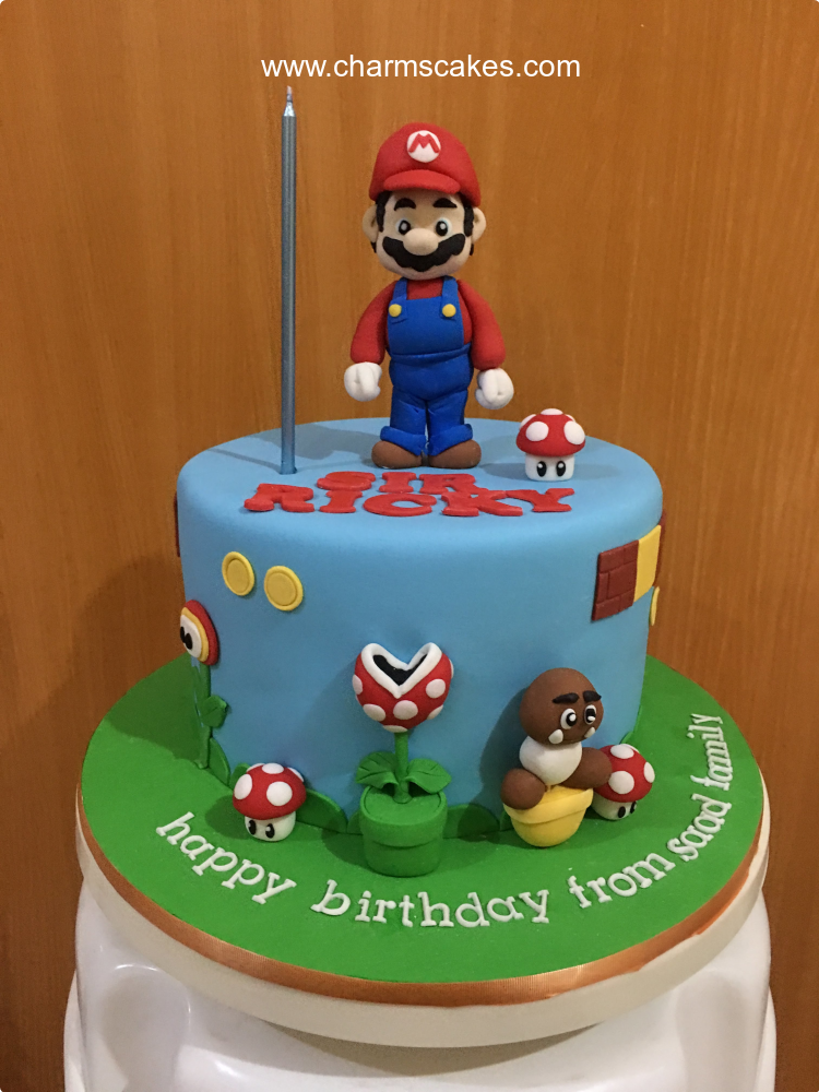 Mario Super Mario Custom Cake