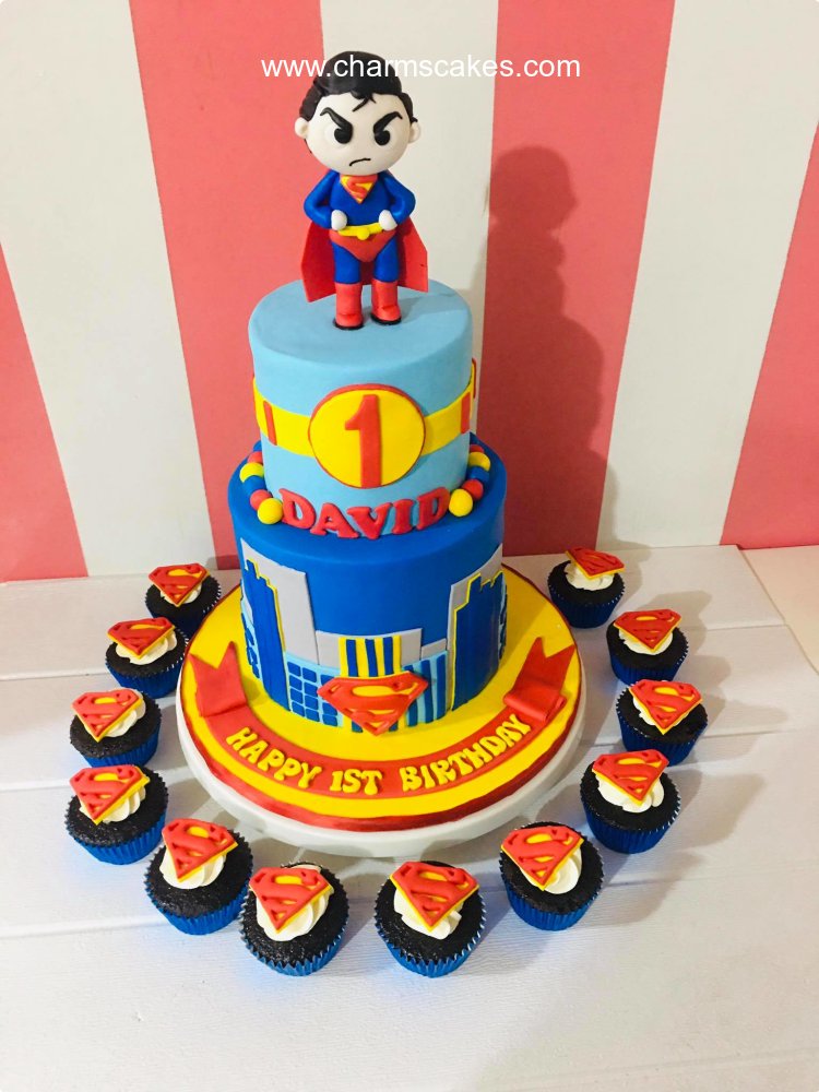 Super Man David Superman Custom Cake