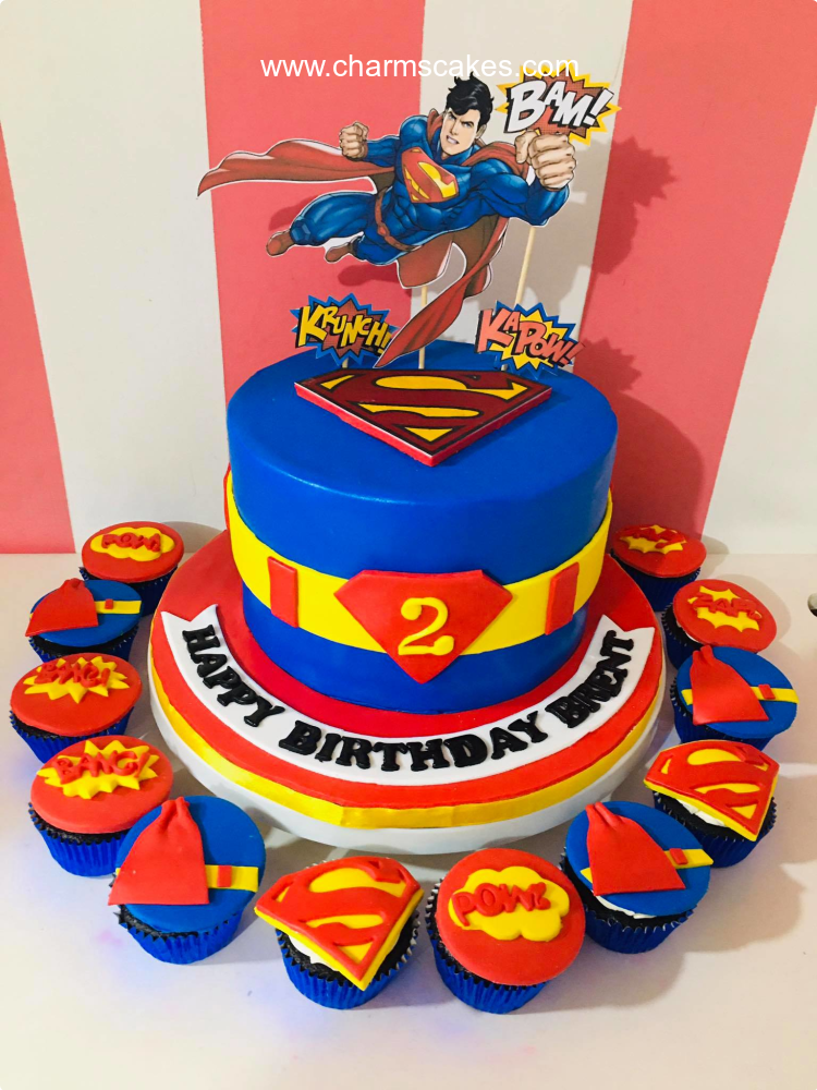 Man of Steel Birthday Cake Ideas Images (Pictures) | Superman birthday cake,  Cake, Superman cakes