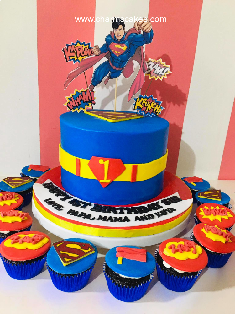 Sib Superman Custom Cake