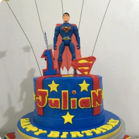 Super Man Julian Superman Custom Cake