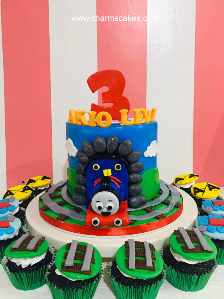 Akio Thomas Train Custom Cake