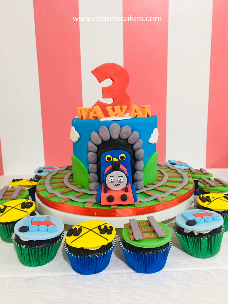 Wawan's Thomas Train Custom Cake