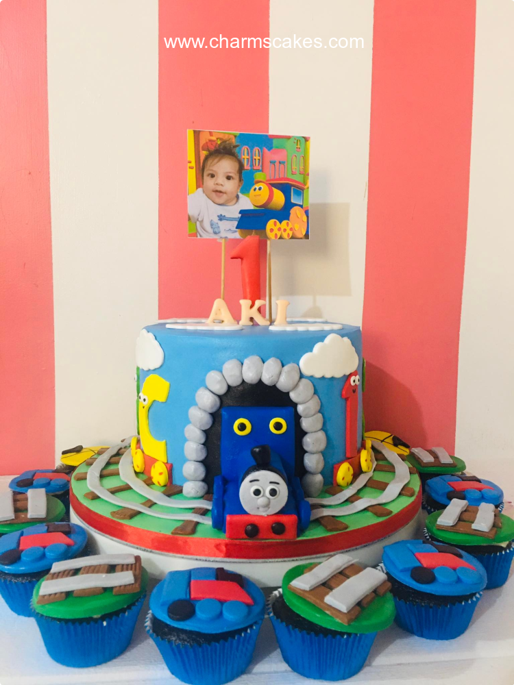 Aki's Train Thomas Train Custom Cake