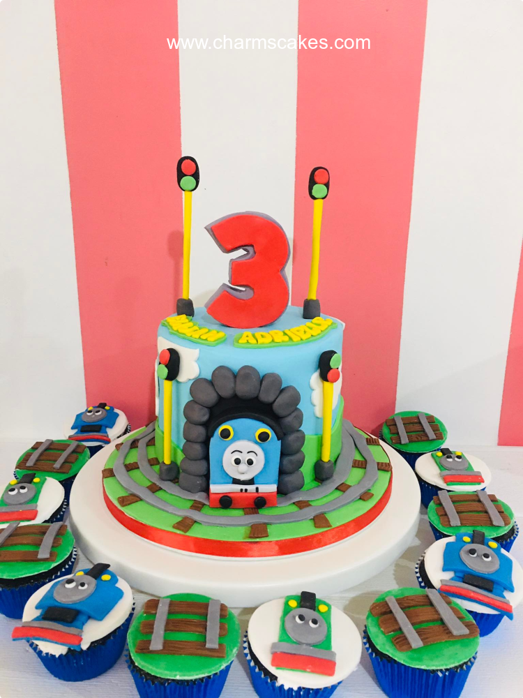 Adrielle's Thomas Train Custom Cake