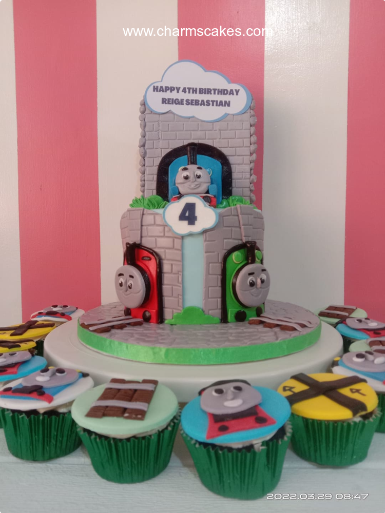 Reige's Thomas Train Custom Cake