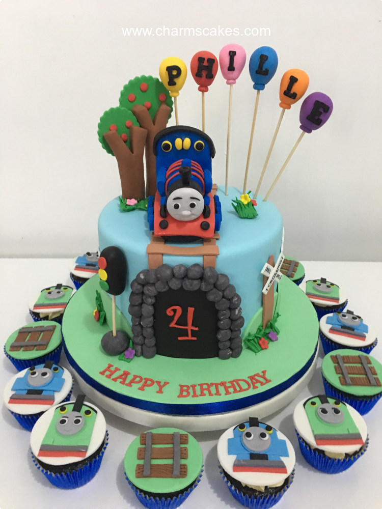 EDIBLE Thomas The Tank Engine Personalized 7.5in Circle Cake Topper  Decoration | eBay