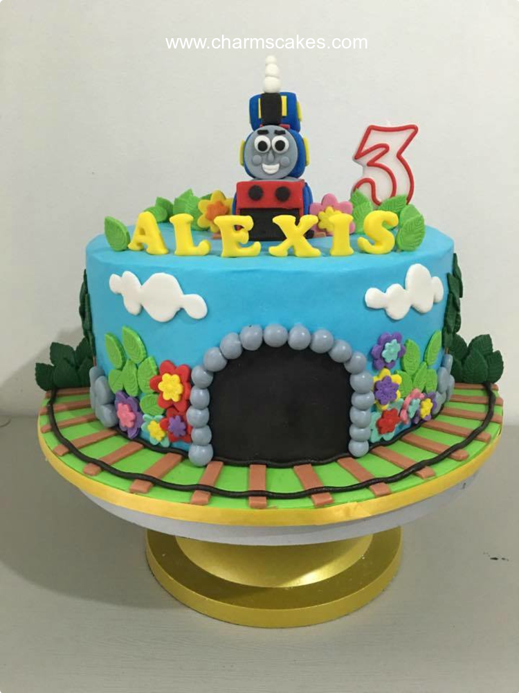 Alex's Thomas Train Custom Cake