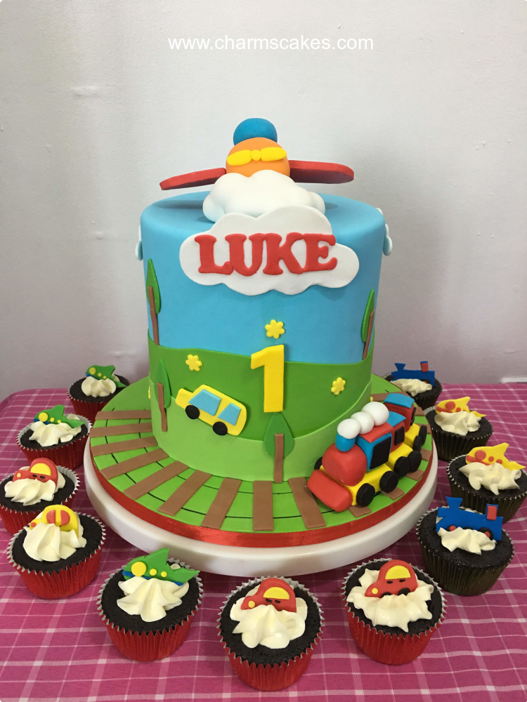 Luke's Thomas Train Custom Cake