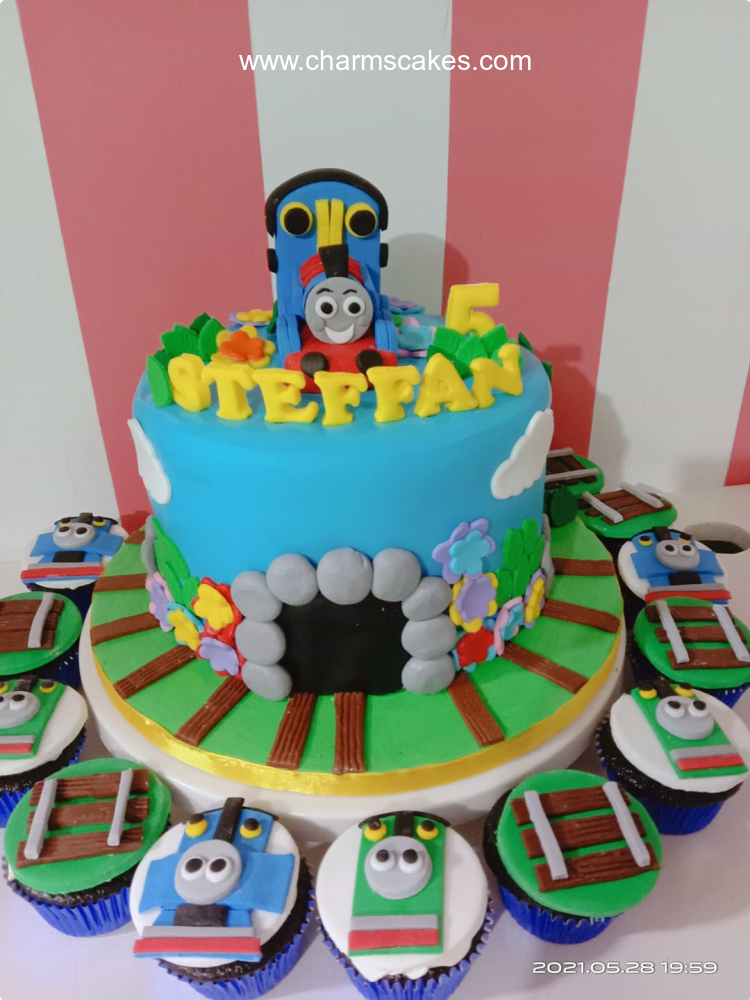 Steffan's Thomas Train Custom Cake