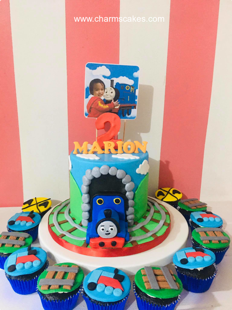 Marion's Thomas Train Custom Cake