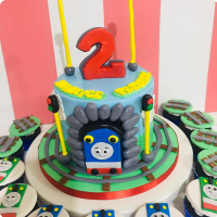 Mauryce's Thomas Train Custom Cake