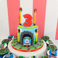 Jungle Theme Cake With Running Train | Just Cakes